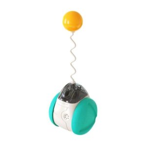 اسباب بازی تعادلی صدادار گربه همراه با کت نیپ Rolling Balance Cat Toy Ball With Catnip