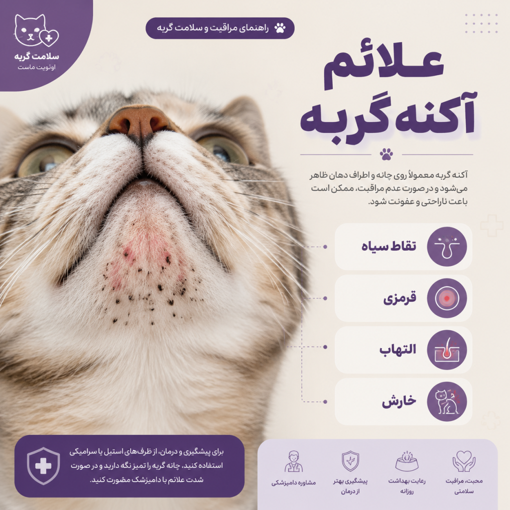 علایم آکنه گربه چیست؟ - پتی فلو