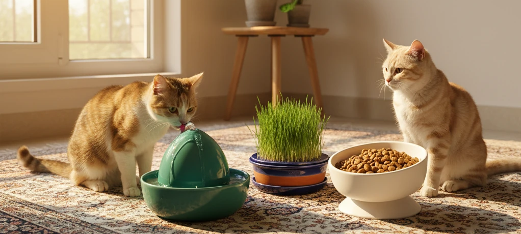 باندل آبخوری سرامیکی گربه17
